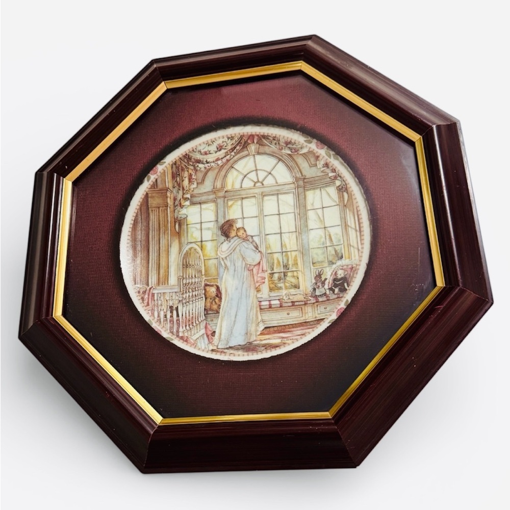 Trisha Romance "Bright Eyes" Collector Plate - Framed - Limited Edition #22,867